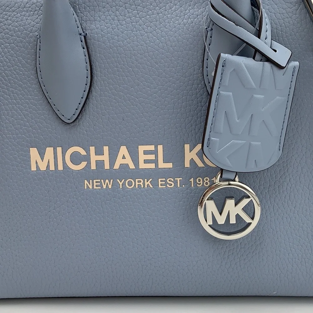 MICHAEL KORS Mirella Small Shopper TZ XBody Pebbled Leather Crossbody
Pale Blue - Picture 9 of 16
